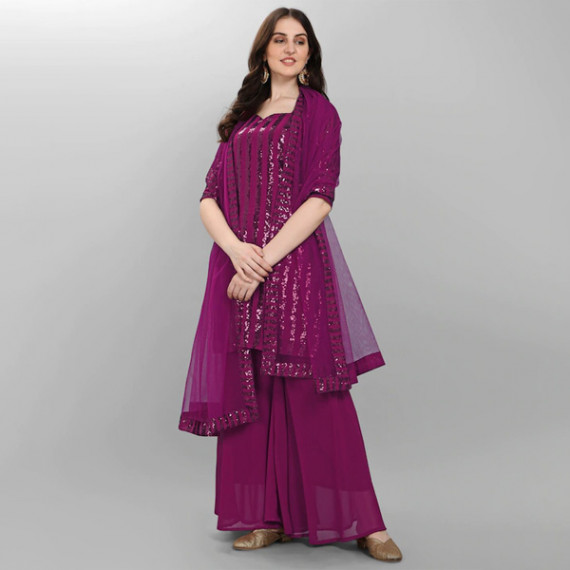 https://wayedge.in/products/purple-embroidered-sequined-silk-georgette-semi-stitched-dress-material