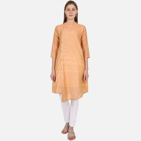 https://wayedge.in/products/women-orange-solid-a-line-cotton-kurta