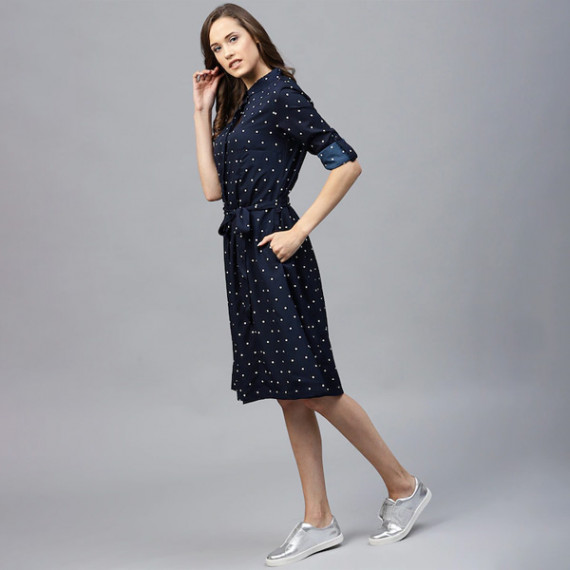 https://wayedge.in/products/navy-blue-polka-dots-printed-shirt-dress