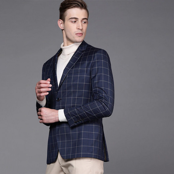 https://wayedge.in/products/men-navy-blue-beige-slim-fit-checked-single-breasted-smart-casual-blazer