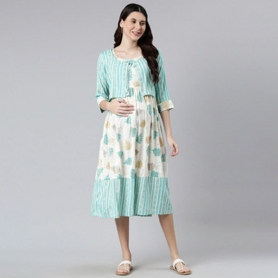 https://wayedge.in/products/women-off-white-green-floral-maternity-a-line-midi-dress