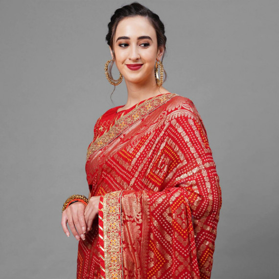 https://wayedge.in/products/red-gold-toned-woven-design-bandhani-saree
