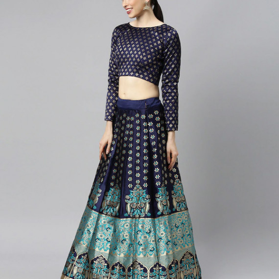 https://wayedge.in/products/blue-green-woven-design-lehenga-choli